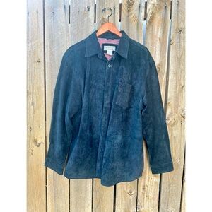 weekendz off genuine leather black jacket